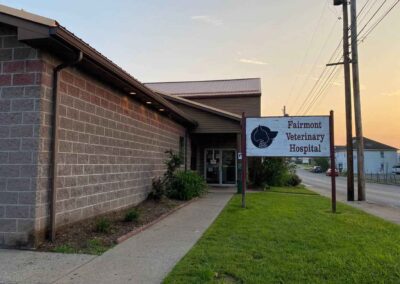 Fairmont Veterinary Hospital signage